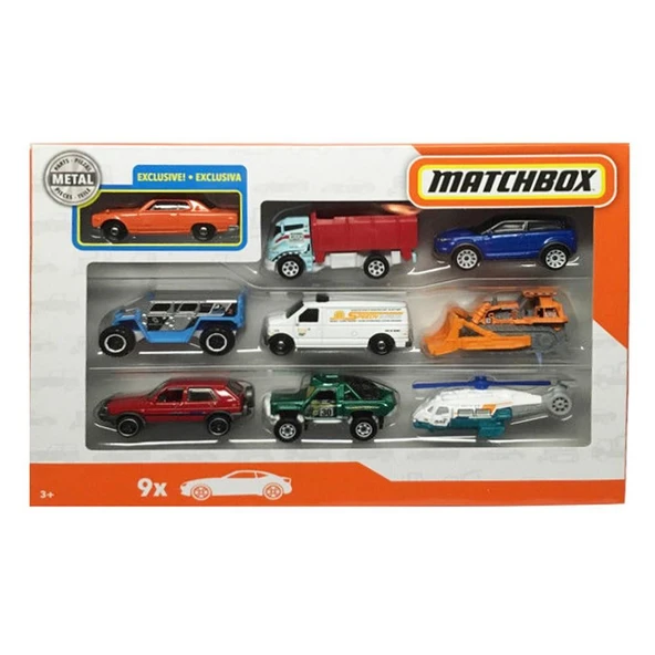 Matchbox Araba Seti 9 Lu x7111 ürün görseli 1