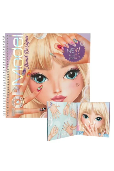 Top Model Create Your Hand Design Colouring Book ürün görseli 1