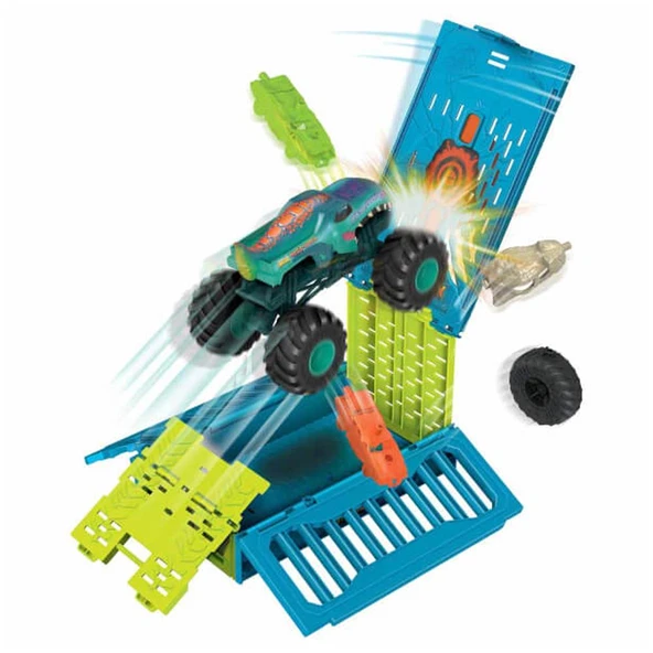 Hot Wheels Monster Trucks 1:24 Mega Wrexin Çarpışma Kafesi HNC29 ürün görseli 1