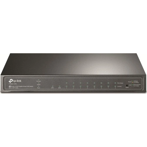 T1500G-10Ps 8 Port Poe+ 10-100-1000 Mbps Yönetilebilir Switch Hub ürün görseli 1
