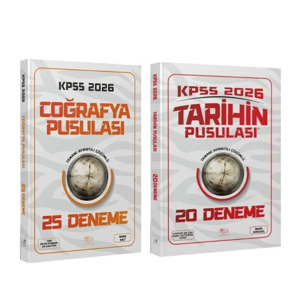 CBA Akademi 2026 KPSS Coğrafyanın ve Tarihin Pusulası Deneme Seti 2 Kitap ürün görseli 1