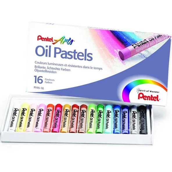 Pentel Yağlı Pastel 16 Renk PHN16 ürün görseli 1