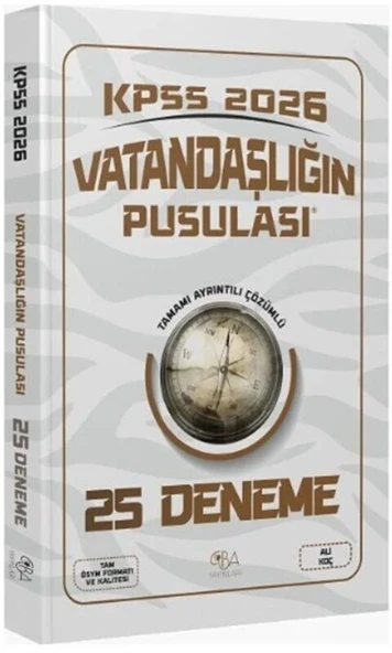 2026 KPSS Vatandaşlık Vatandaşlığın Pusulası 25 Deneme CBA Yayınları ürün görseli 1