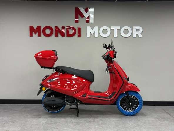 Mondial 125 Lungo Scooter Motosiklet Kırmızı 2026 - MondiMotor ürün görseli 1