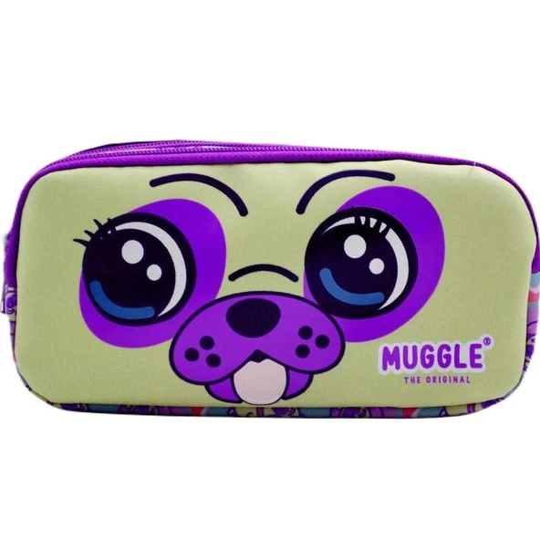 Muggle Kalem Çantası Dog Mor Mu-7020 ürün görseli 1
