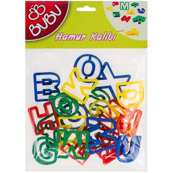 Bu-Bu Oyun Hamur Kalıbı Harf 26 Parça 0045 ürün görseli 1