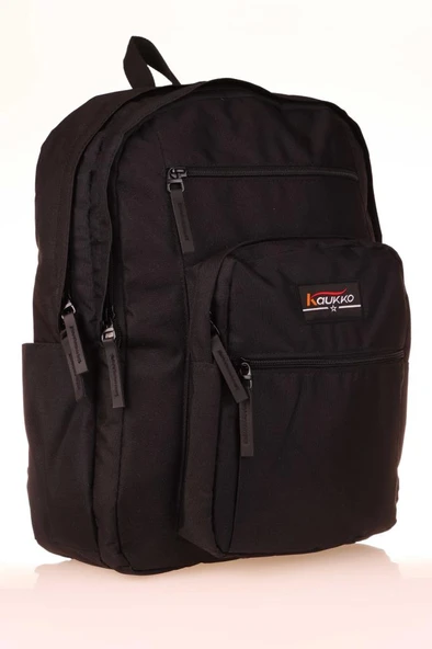Kaukko Sırt Çantası Full Pocket Siyah K1599 ürün görseli 1