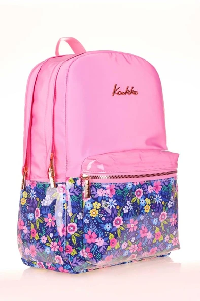 Kaukko Soft Floral Sırt Çantası (pınk) ürün görseli 1