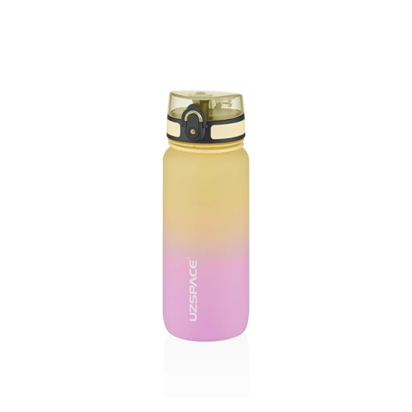 Vagonlife Uzspace 3037 650ml Sarı-Mor Tritan Matara ürün görseli 1