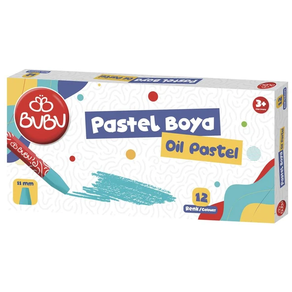 Bu-Bu Pastel Boya 12 Renk BUBU-PAS001 ürün görseli 1