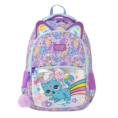 Muggle Okul Çantası Sweet Cat Mor Mu-7372 ürün görseli 1