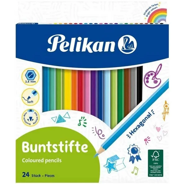 Pelikan Kuru Boya Kalemi 24 Lü 724013 ürün görseli 1
