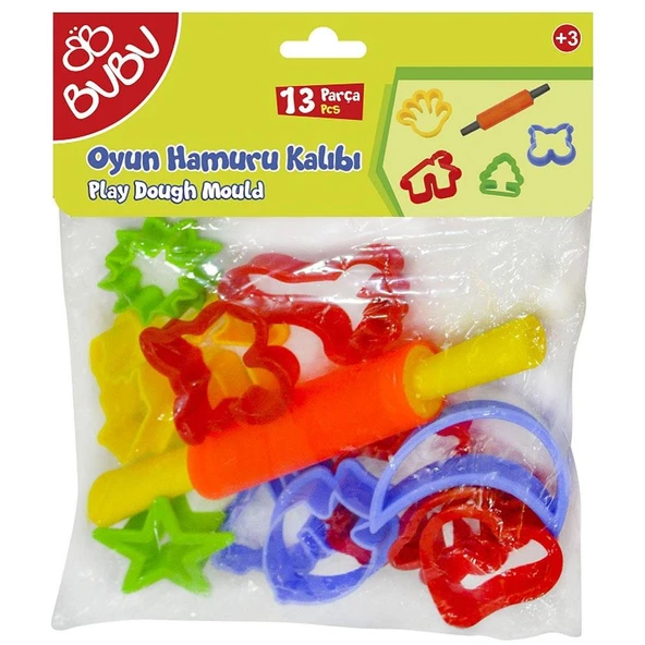 Bu-Bu Oyun Hamuru Kalıbı Merdaneli 13 Parça BUBU-HK0011 ürün görseli 1