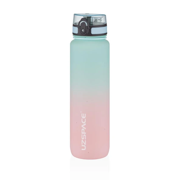 Vagonlife Uzspace 3038 1000ml Mint Yeşili-Pembe Tritan Matara ürün görseli 1