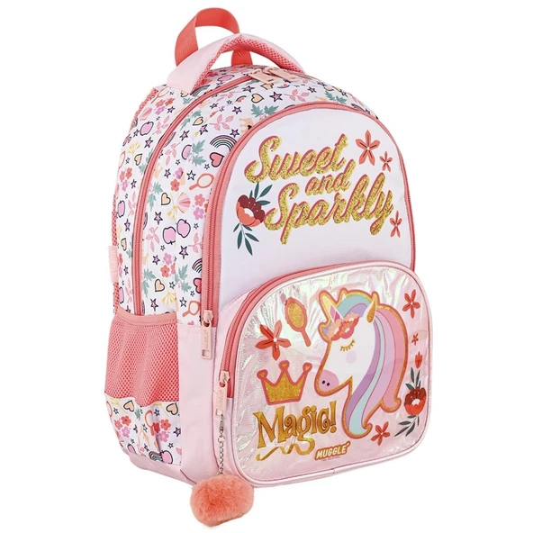 Muggle İlkokul Çantası Sweet And Sparkly Koleksiyonu Mu-9046 ürün görseli 1