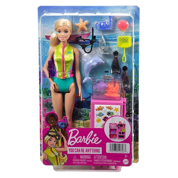 Barbie Deniz Biyoloğu Oyun Seti HMH26 ürün görseli 1
