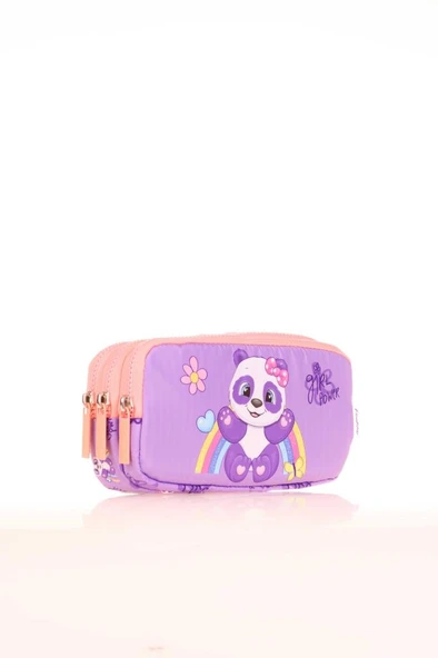 Kaukko Kalem Çantası Kıds 3 Bölmeli Toys Panda ürün görseli 1