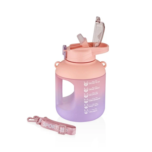 Vagonlife VGN2302 1100ml Pembe Matara - Resim 2