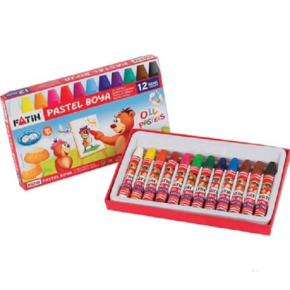 Fatih Pastel Boya Karton Kutu 12 Renk 34012 ürün görseli 1