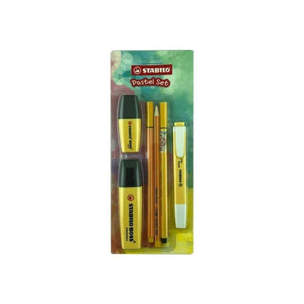 Stabilo Fosforlu Kalem Tek Renk Pastel Set 6 Lı Sarı 70/144-6 ürün görseli 1