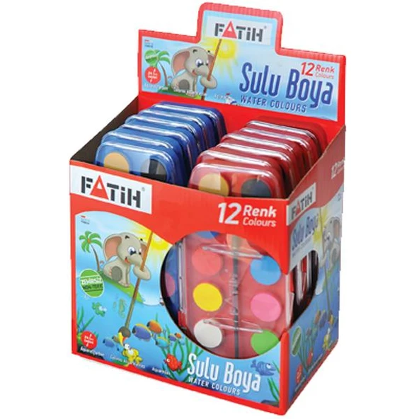 Fatih Sulu Boya 12 Renk 24 ML F-12 ürün görseli 1