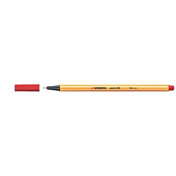 Stabilo Keçe Uçlu İnce Kalem 88 Point 0.4 MM Kırmızı 88/40 ürün görseli 1