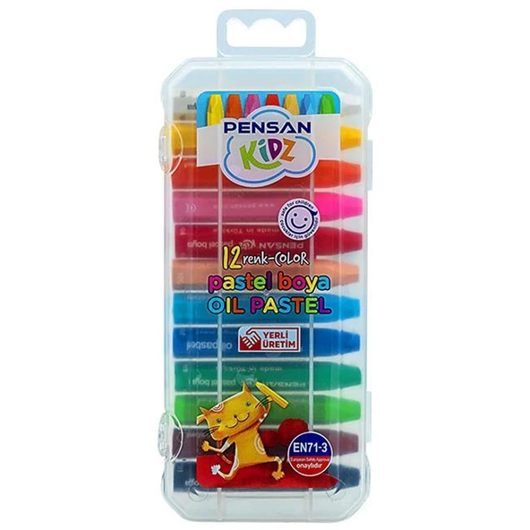 Pensan Pastel Boya Kidz Pratik Kutulu 12 Renk 99967 ürün görseli 1