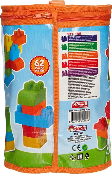 Dede Oyuncak Multi Blocks 62 Parça 01253 - Resim 2