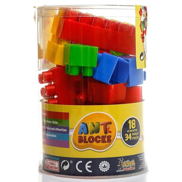 Asya Oyuncak Ant Blocks 34 Parça ANT034 ürün görseli 1