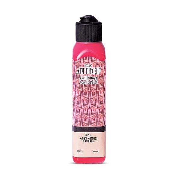 Artdeco Akrilik Boya 140 ML Ateş Kırmızı 070R-3015 ürün görseli 1