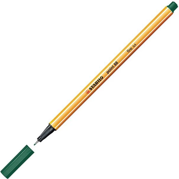 Stabilo Keçe Uçlu İnce Kalem 88 Point 0.4 MM Çam Yeşili 88/53 ürün görseli 1