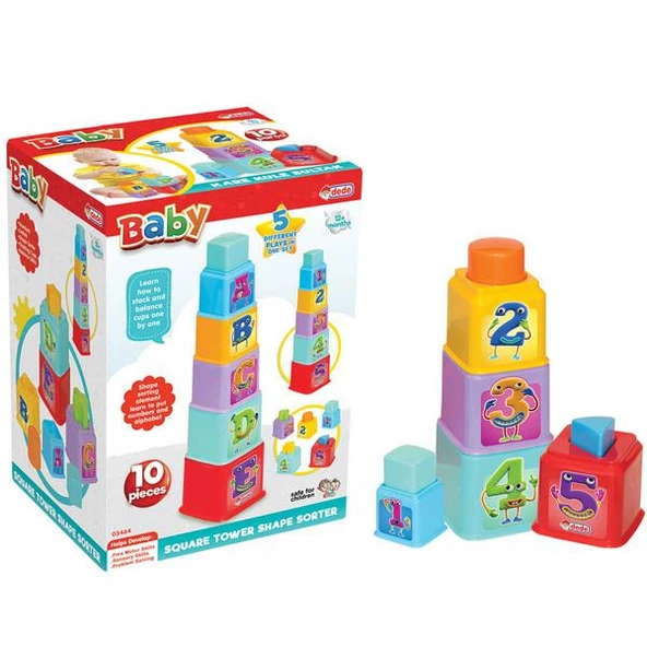 Dede Oyuncak Kare Kule Bul-Tak 03464 ürün görseli 1