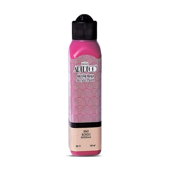 Artdeco Akrilik Boya 140 ML Bordo 070R-3643 ürün görseli 1