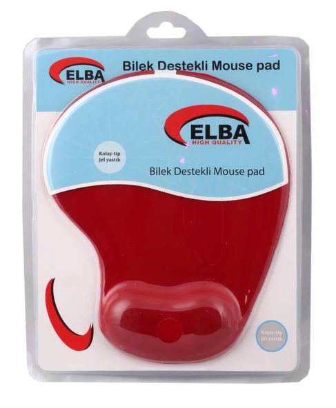Elba K06152 Bileklikli Jel Mouse Pad Kırmızı - Resim 2