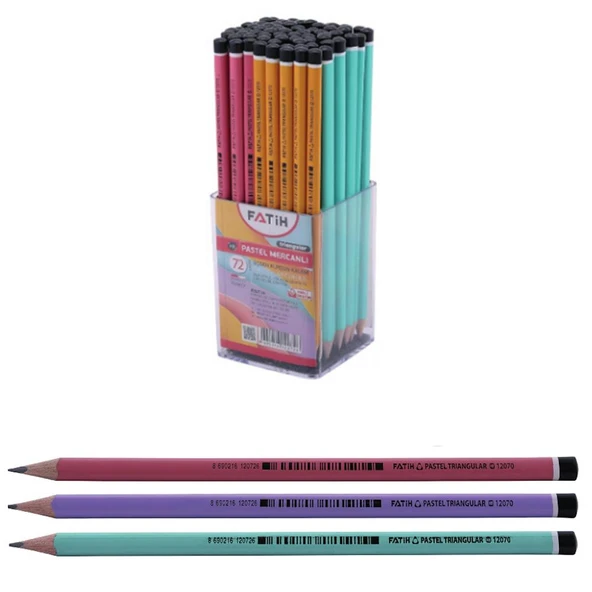 Fatih Kurşun Kalem Üçgen Mercanlı Pastel Renkli 12070 ürün görseli 1