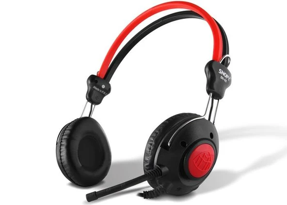 Snopy SN-58 Siyah Kırmızı Esnek Mikrofonlu Helezon Yaylı ürün görseli 1
