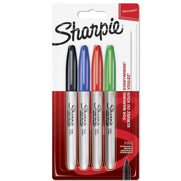 Sharpie Markör Permanent Fine 4 LÜ Standart Renk 1985858 ürün görseli 1
