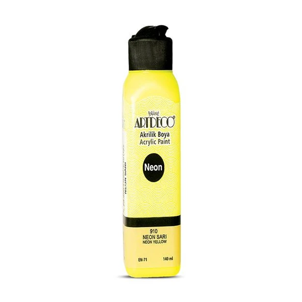 Artdeco Akrilik Boya 140 ML Fosforlu Sarı 070R-910 ürün görseli 1