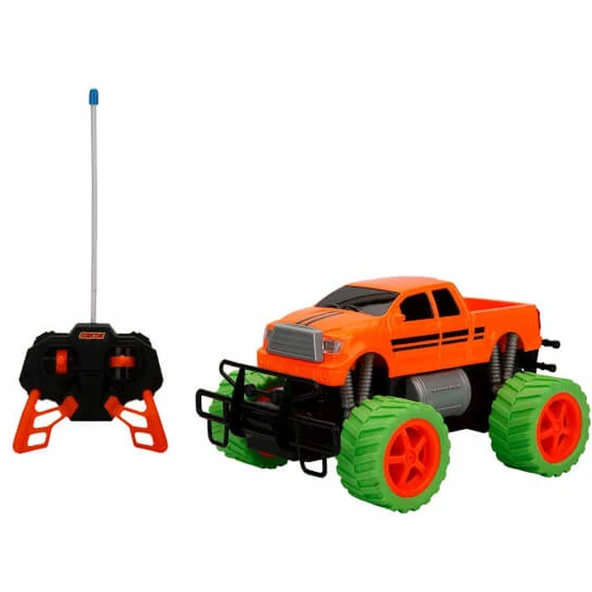 Sunman Oyuncak Uzaktan Kumandalı 1:18 Neon Jumbo Wheels USB Şarjlı Araba 26 cm ürün görseli 1