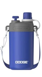 Dodge DB-23694 580ml Askılı Pipetli Mavi Çelik Matara ürün görseli 1