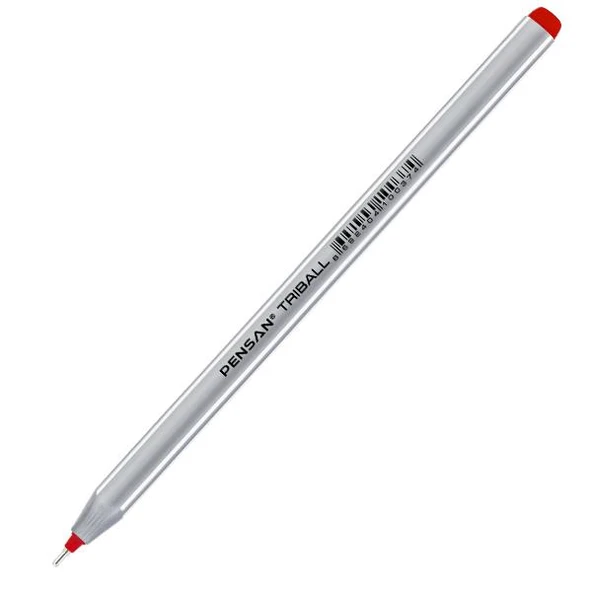 Pensan Tükenmez Kalem Triball 1.0 MM Bilye Uç Kırmızı 12 Lİ 1003 ürün görseli 1