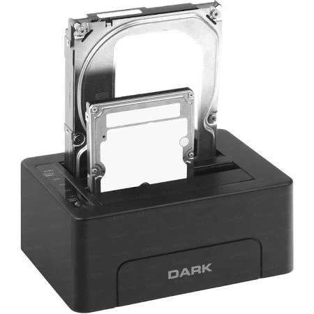 Dark StoreX DSD26C Çiftli 3.5"-2.5" USB3.0 SATA 6tb-8tb-10tb Destek 6gbit-s Status Led ürün görseli 1