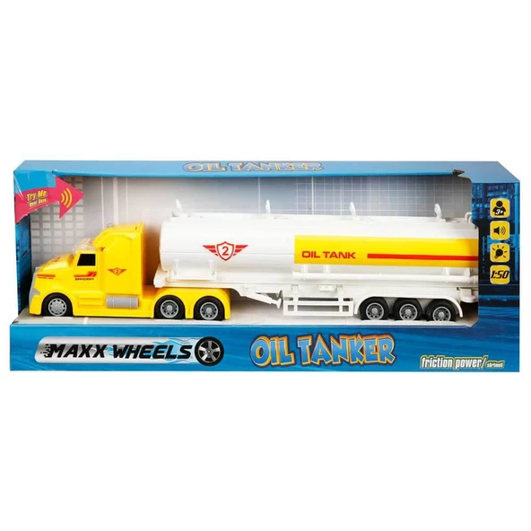 Sunman Oyuncak Maxx Wheels Sesli ve Işıklı Yakıt Tankeri 1:50 ürün görseli 1