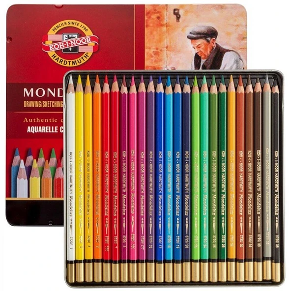 Koh-i Noor Set Of Aquarell ColouRed Pencils 3724 24 ürün görseli 1