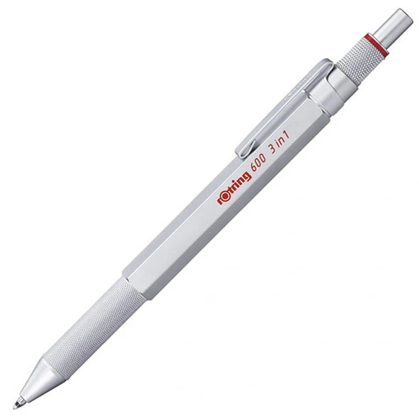 Rotring Multipen Üç Fonksiyonlu Kalem Krom 600 ürün görseli 1