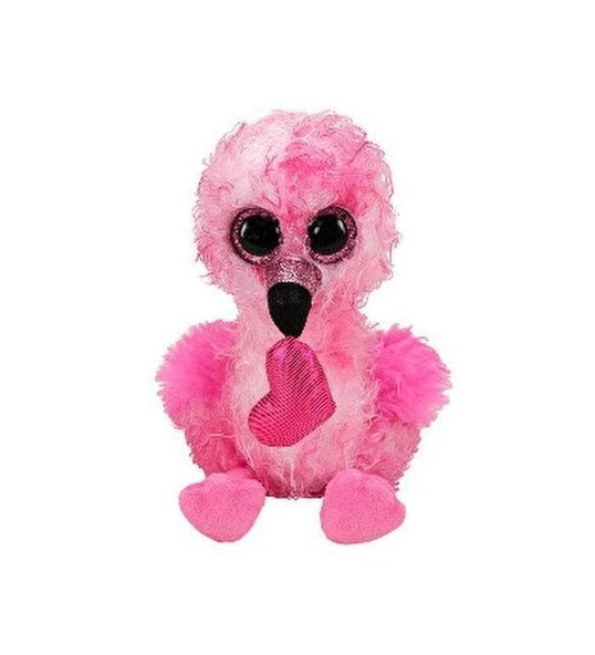 Mega Daınty Flamingo With Heart Reg Kalpli Flamingo 15 CM Peluş Oyuncak ürün görseli 1