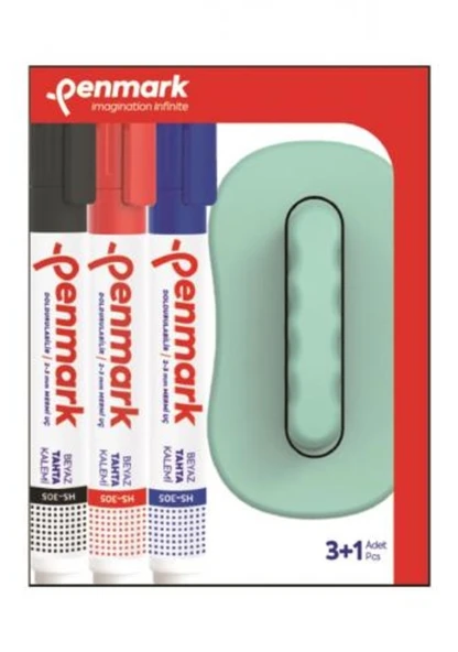 Penmark Tahta Kalemi 3 Lü Set+Silgi HS-305-TK3S ürün görseli 1