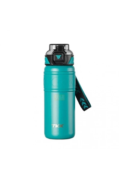 Vagonlife Tkk T2022 500ml Süzgeçli Pipetli Yeşil Çelik Matara ürün görseli 1