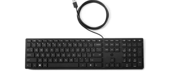 HP 9SR37AA 320K Kablolu Usb Q Klavye Siyah - Resim 2