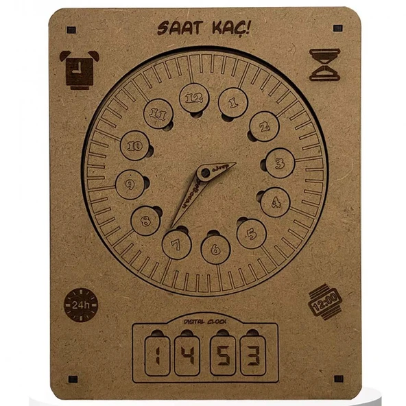 Moon Beavers Saat Kaç Ahşap Eğitici Oyun ürün görseli 1